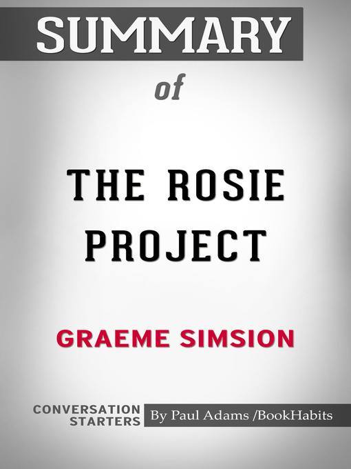 Upplýsingar um Summary of the Rosie Project eftir Paul Adams - Biðlisti